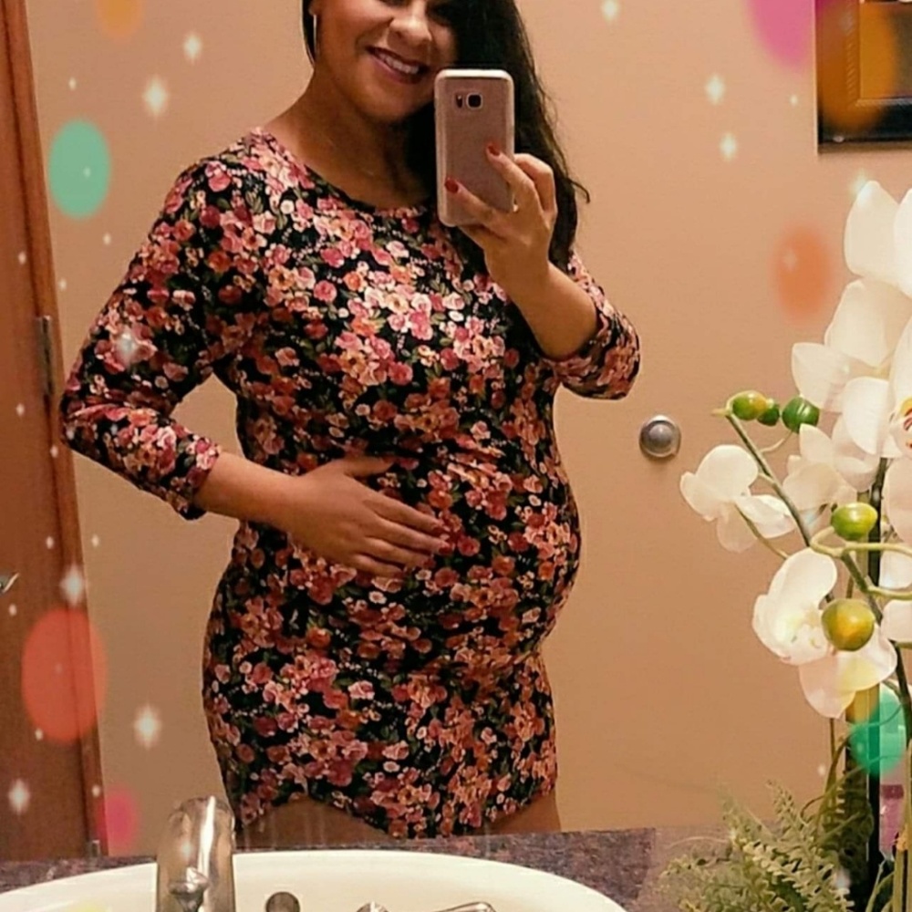 Maternity floral dress XL